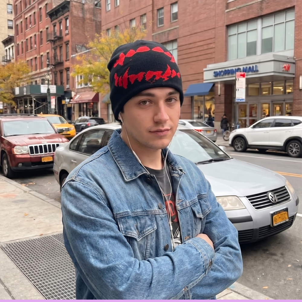 Y2K Devil Teeth Beanie