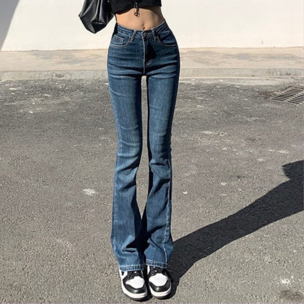 Low Rise Flare Jeans Y2K
