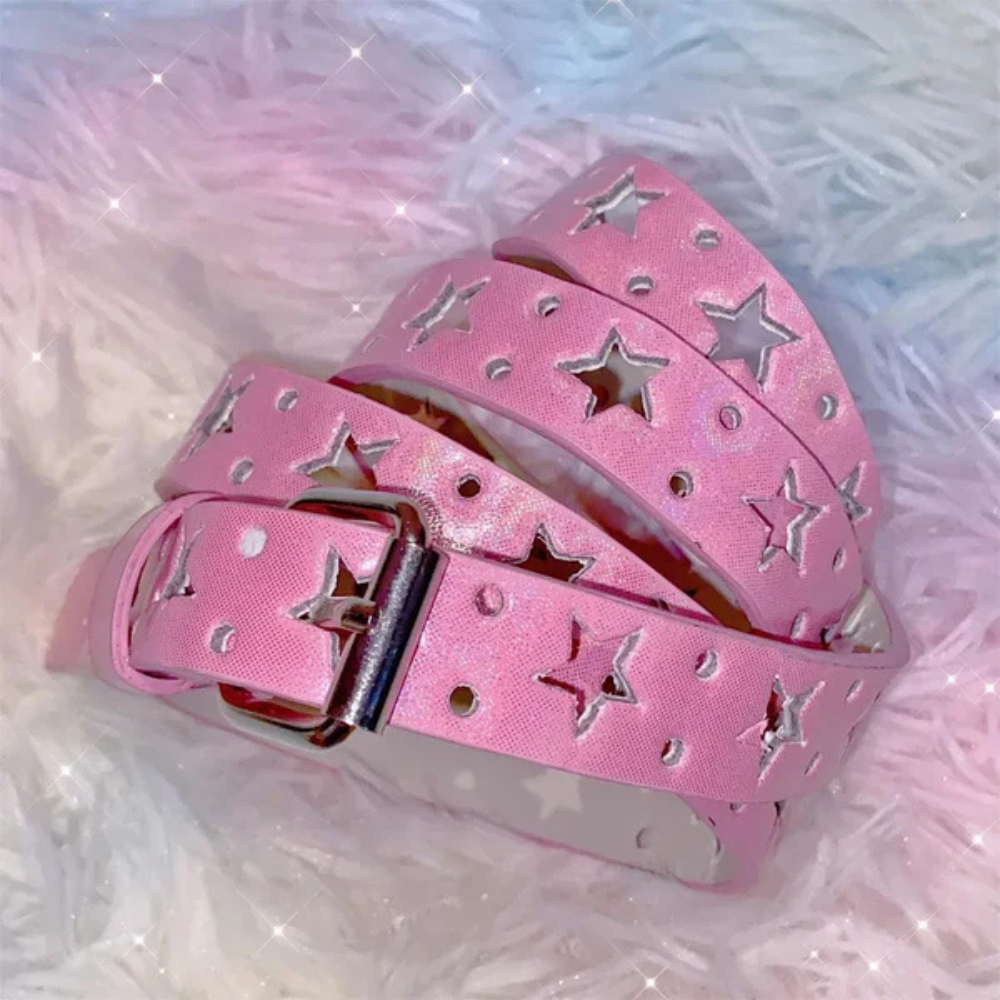 Y2K Star Studded Belt