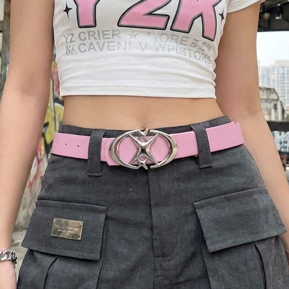 Punk Y2K Belt Moon Star Buckle