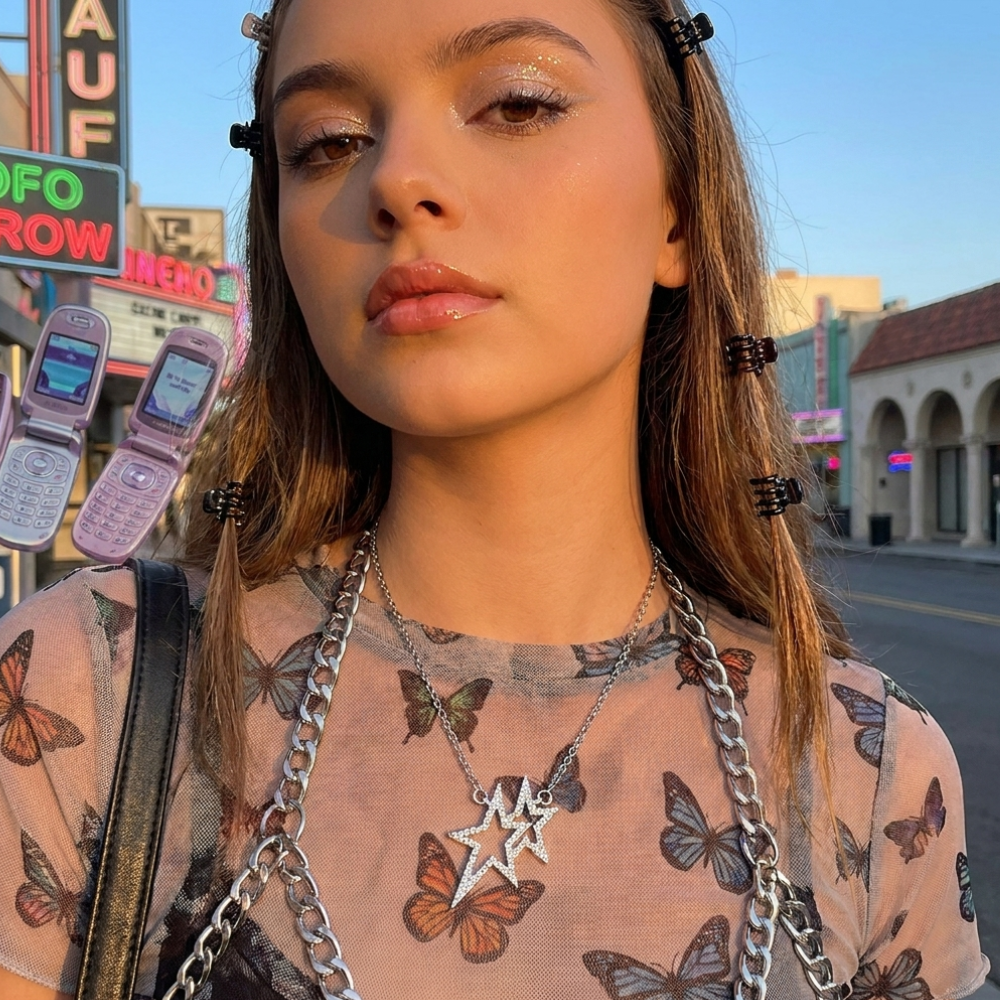 Star Pendant Necklace Y2K