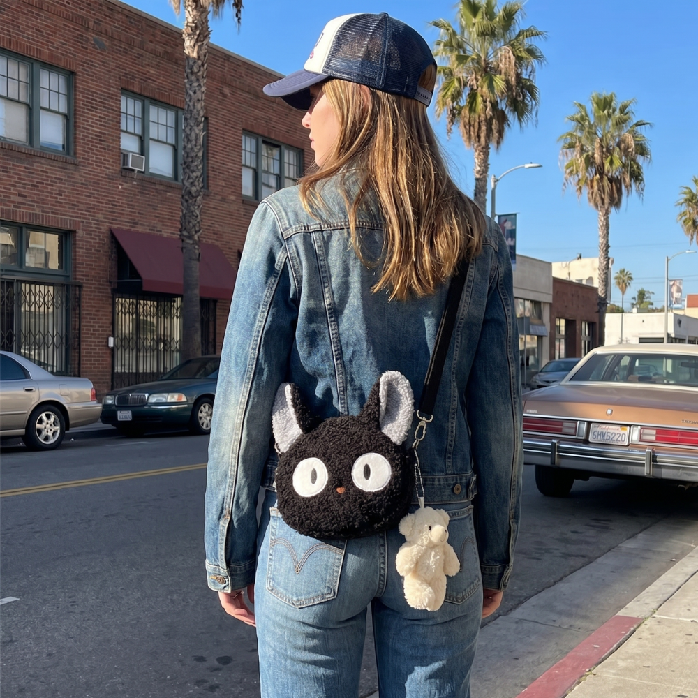 Cat Plush Crossbody Bag