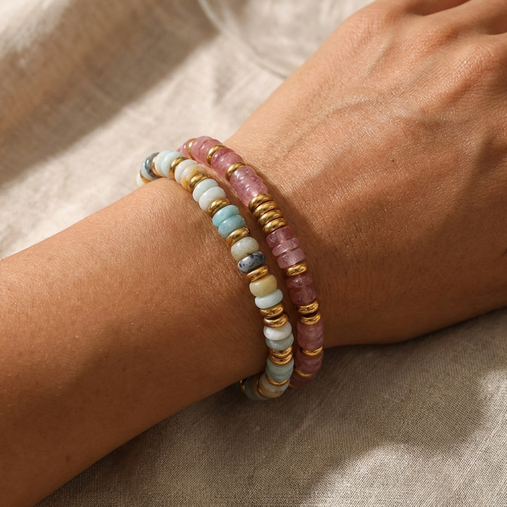 Natural Stone Bead Bracelet