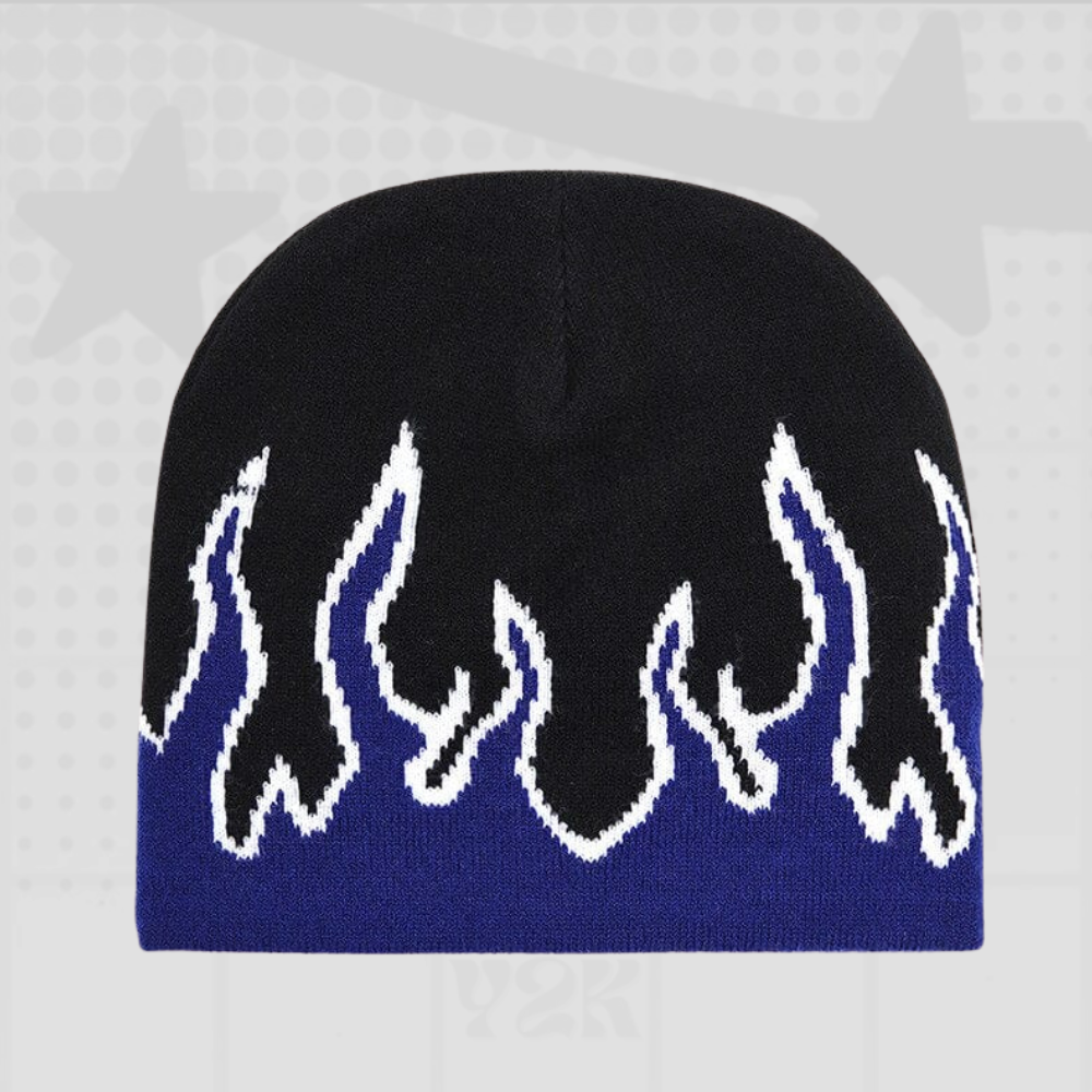 Y2K Flame Beanie