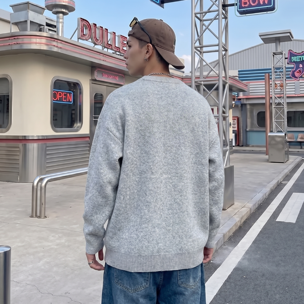 Cartoon Shark Y2K Sweater