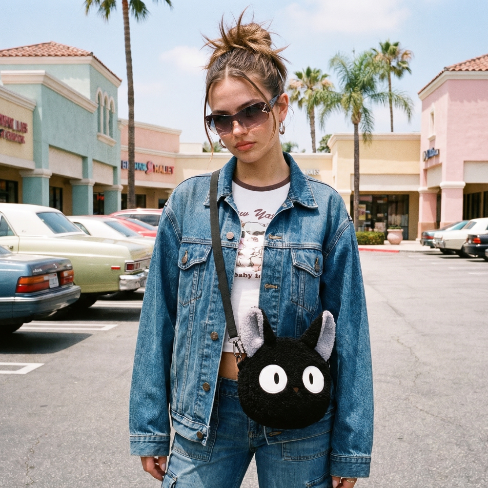 Cat Plush Crossbody Bag
