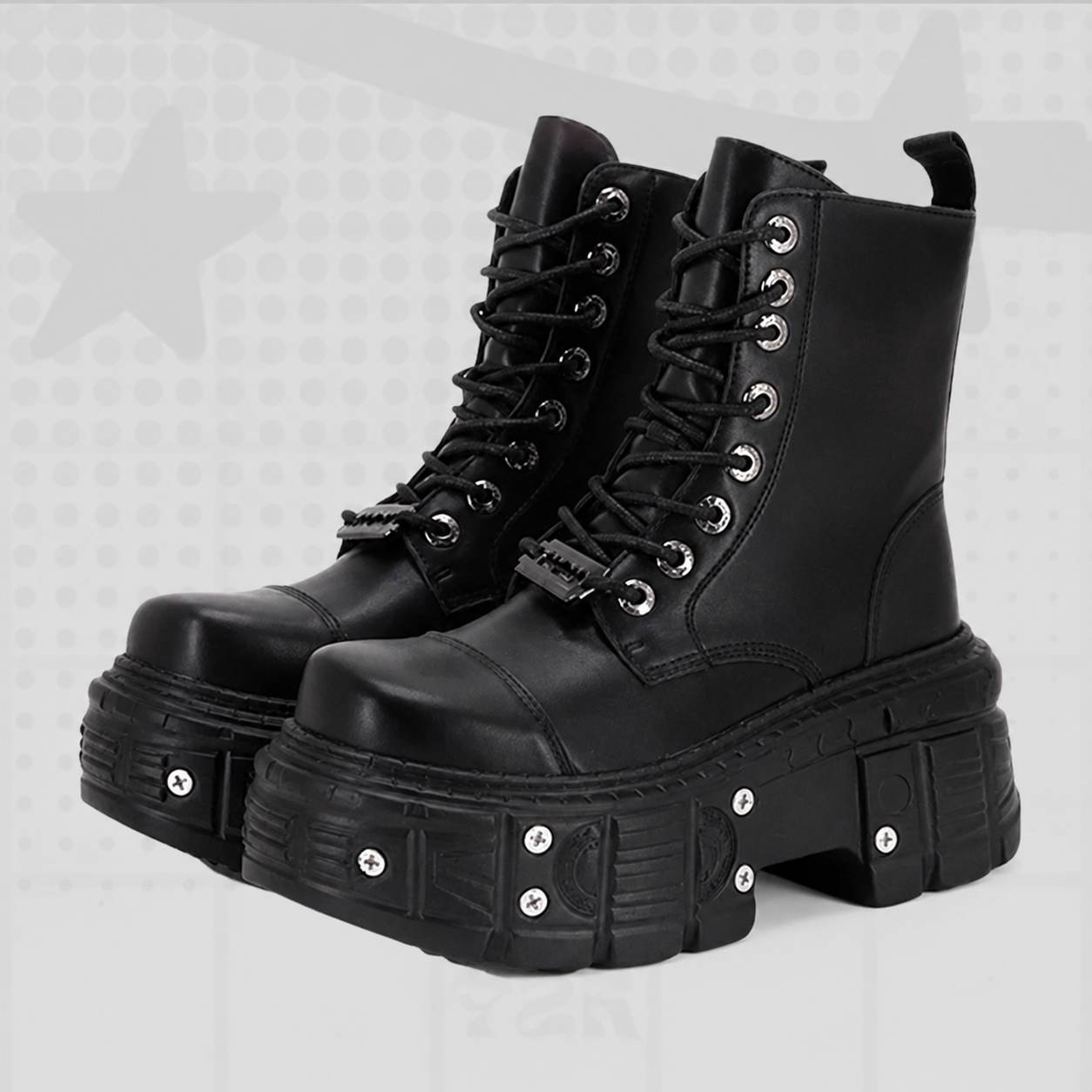 Chunky Y2K Platform Boots