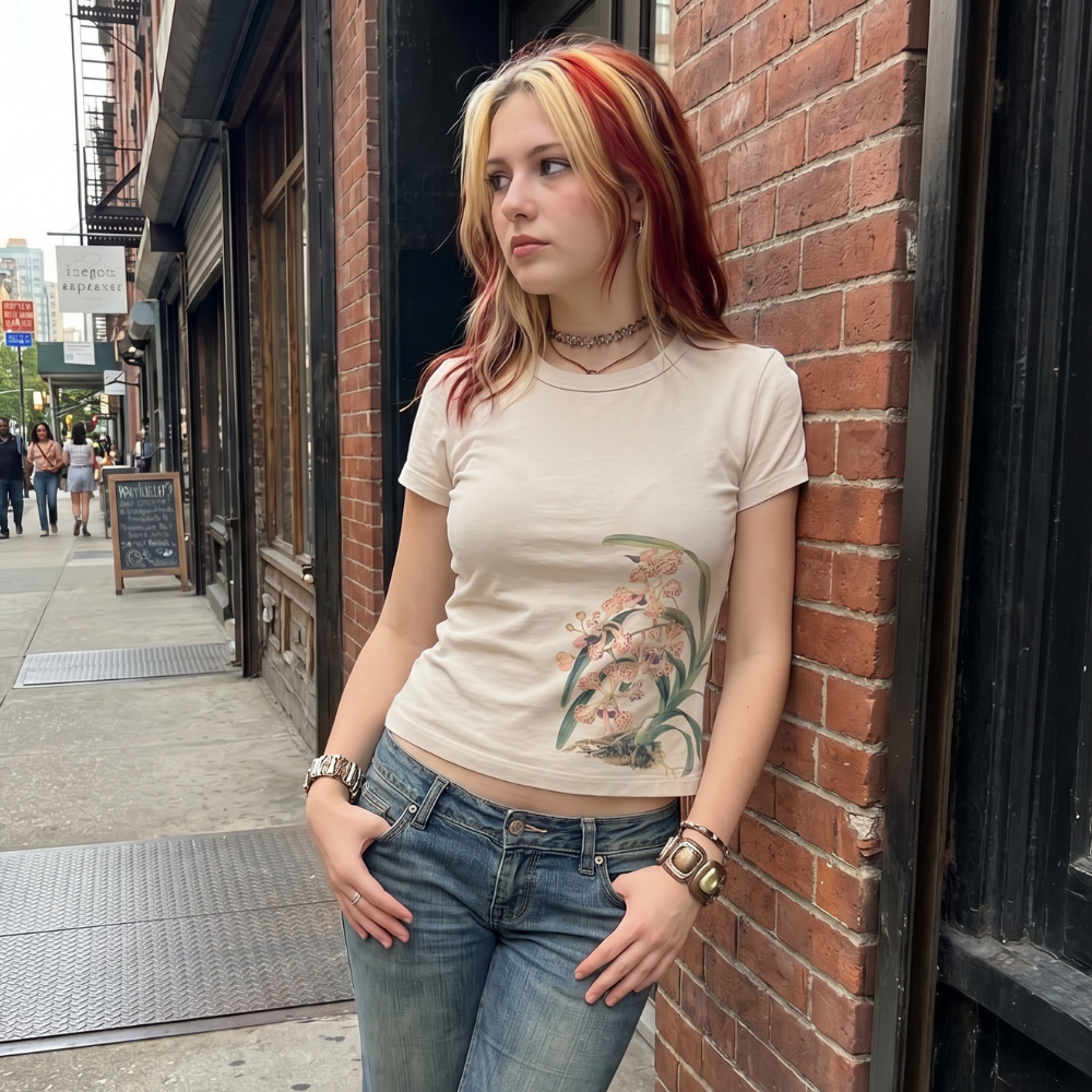 Vintage Y2K Women T-shirt