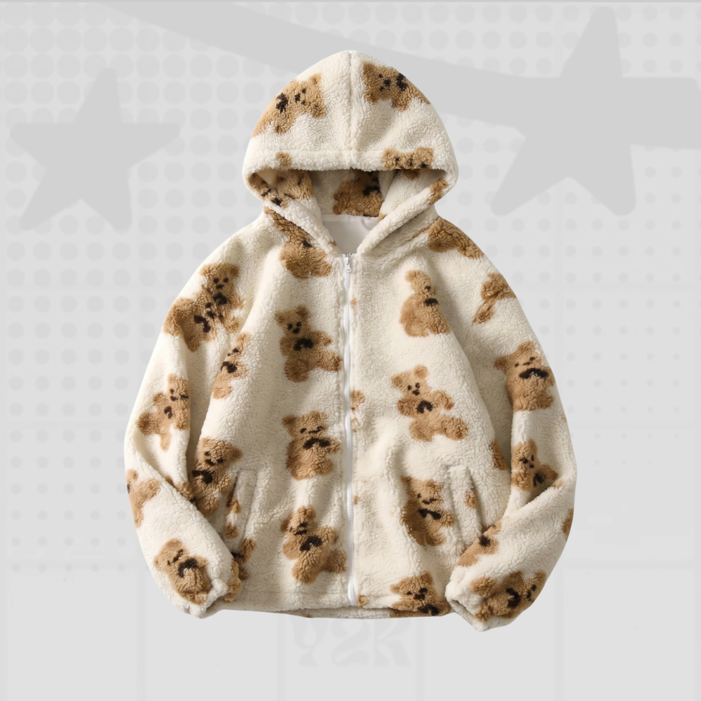 Zip Up Hooded Jackets Y2K