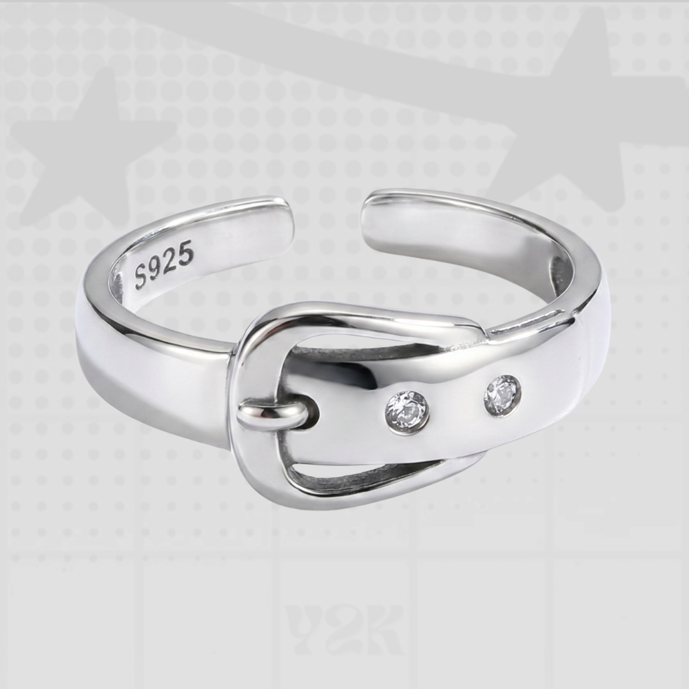 Silver Belt Adjustable Rings