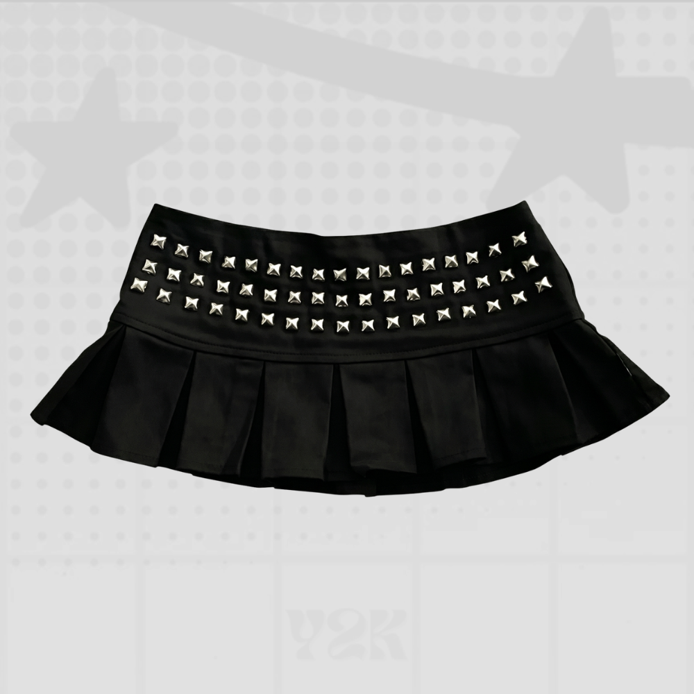 Y2K Studded Mini Skirt
