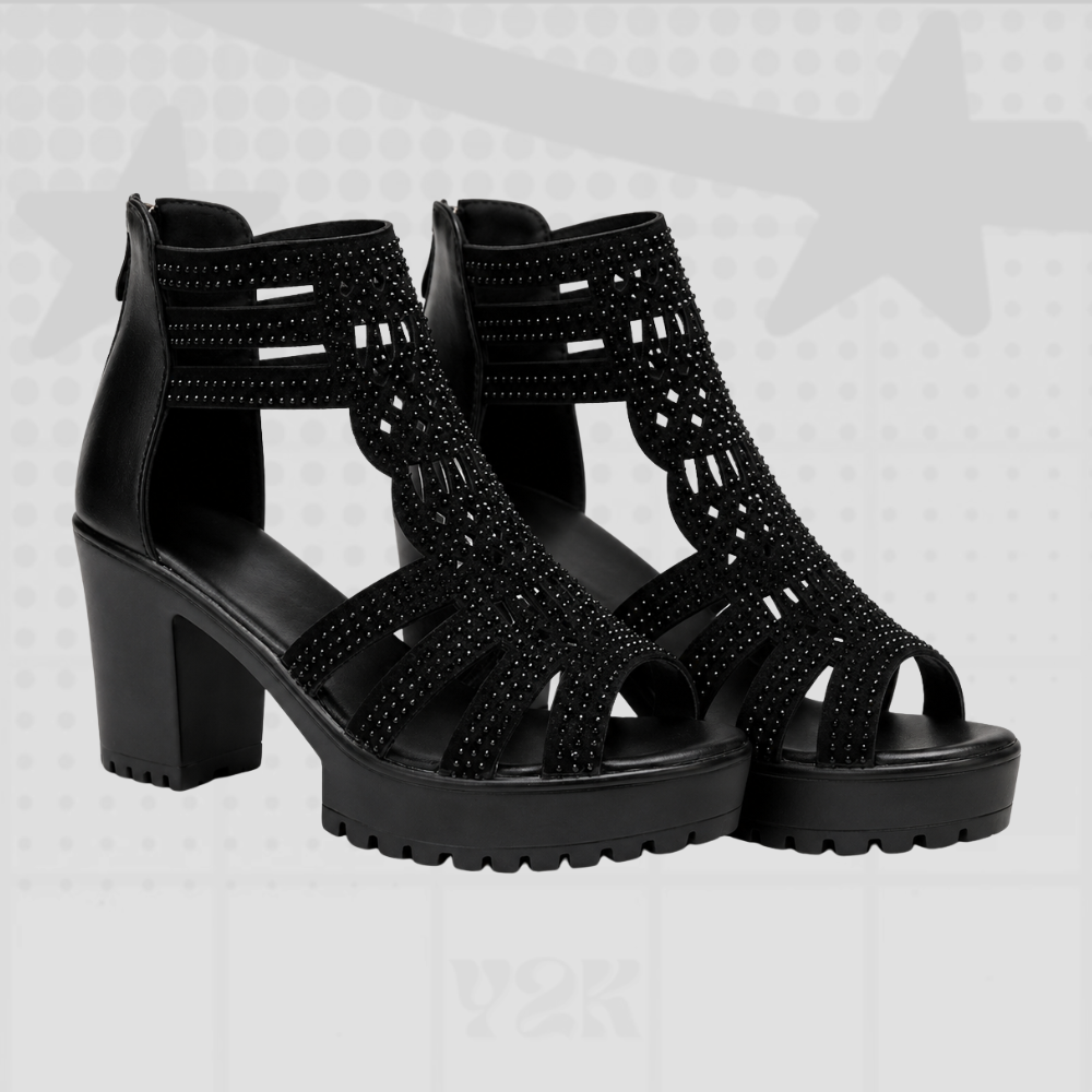 Y2K Casual Low Heel Sandals