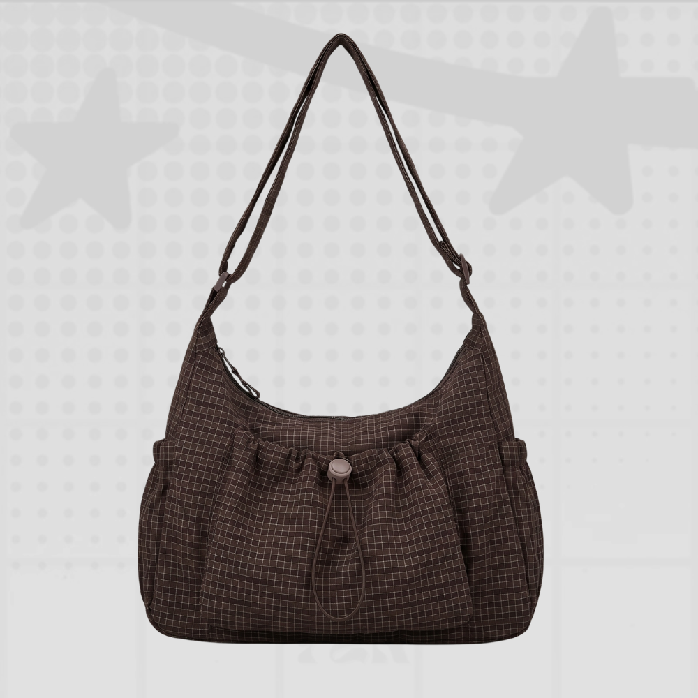 Y2K Plaid Shoulder Bag