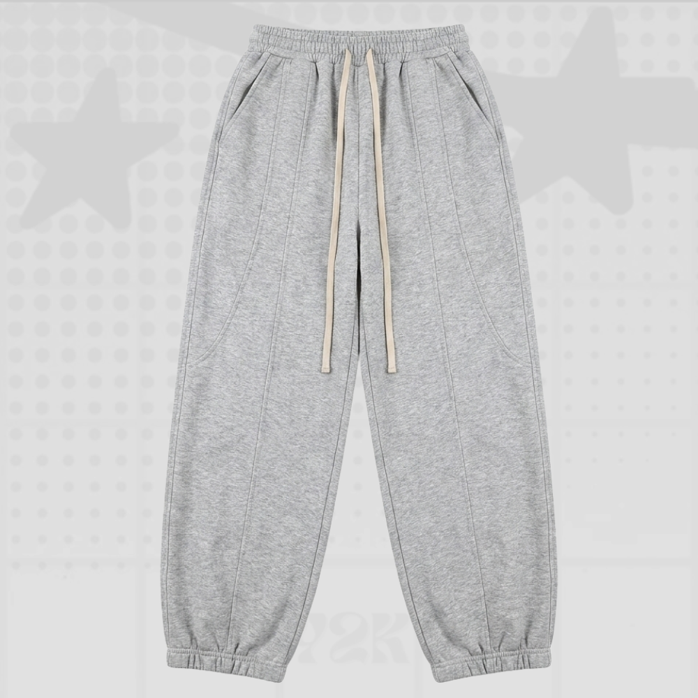 Gray Streetwear Tracksuit Y2K