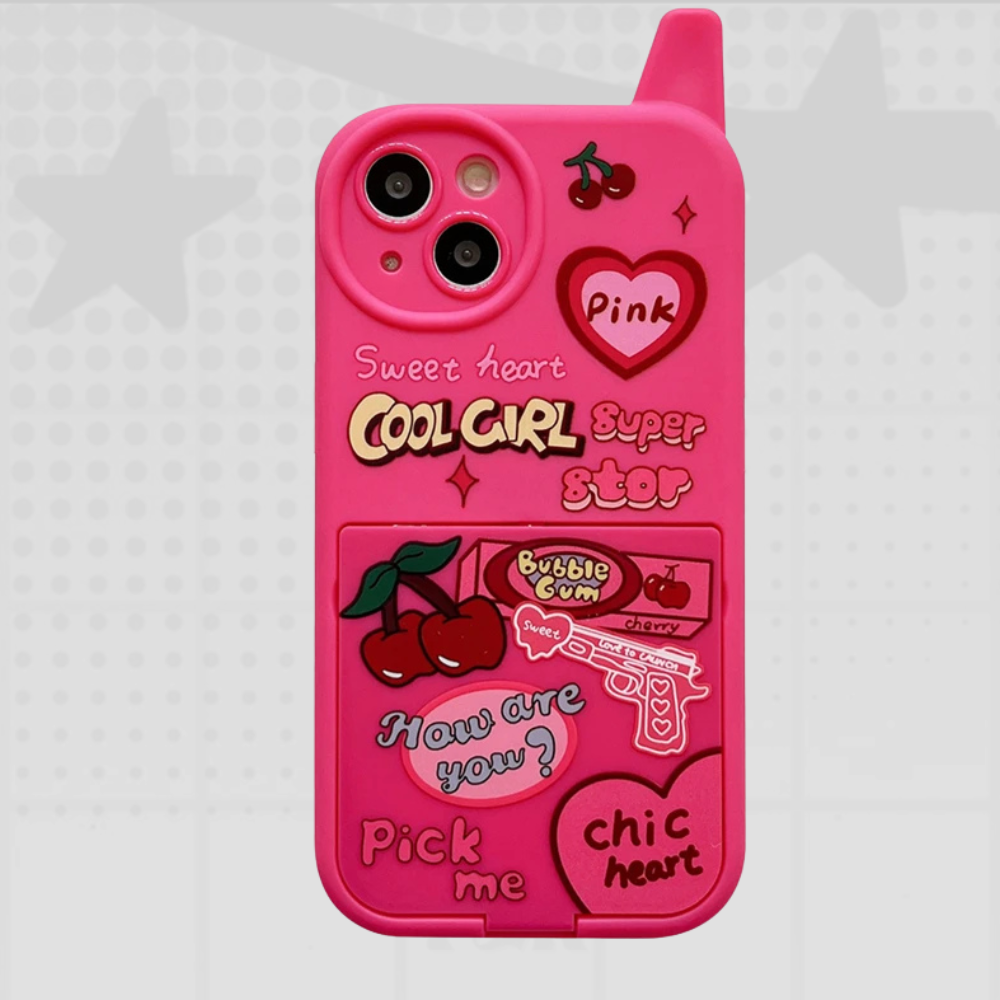 Y2K Pink Mirror Phone Case