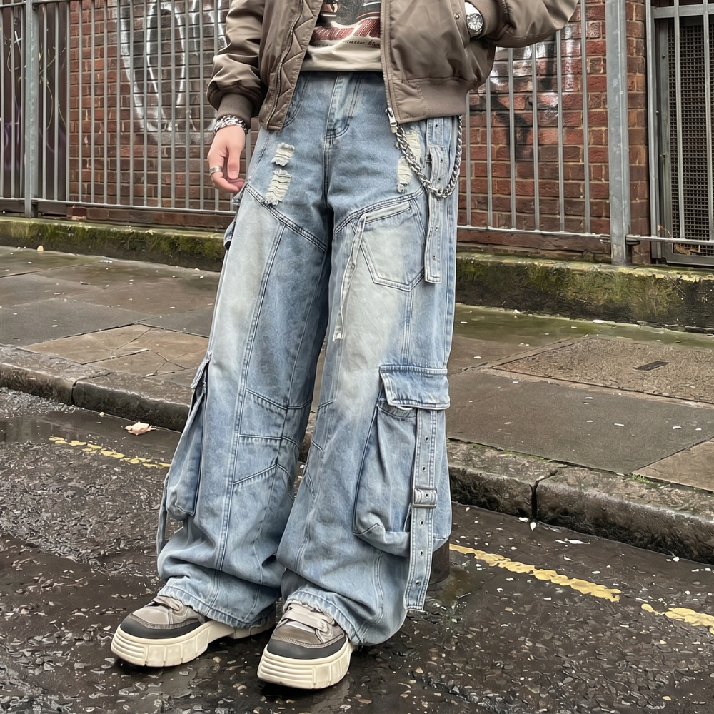 Y2K Oversized Wide Jeans
