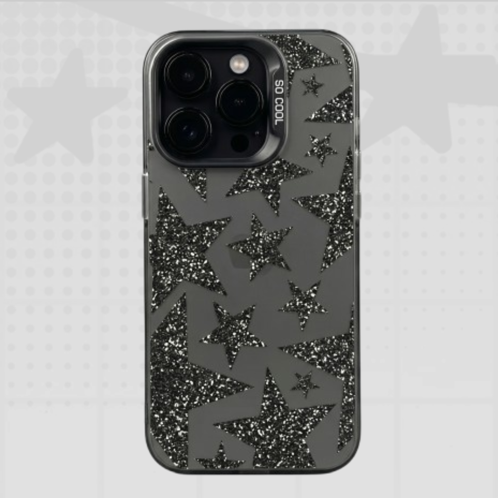 Y2K Star Glitter Phone Case