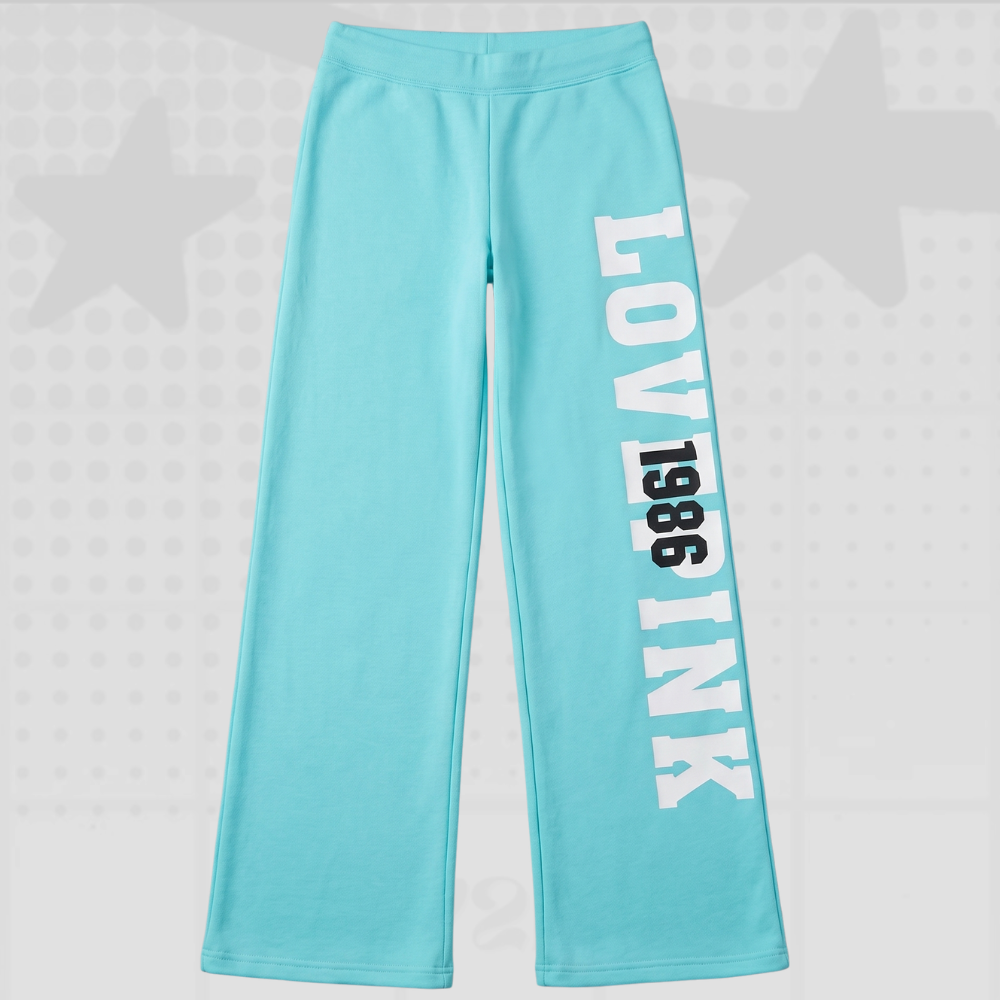 2000s Letter Print Casual Pants