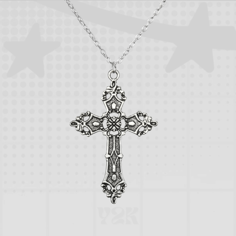 Cross Pendant Necklace Y2K