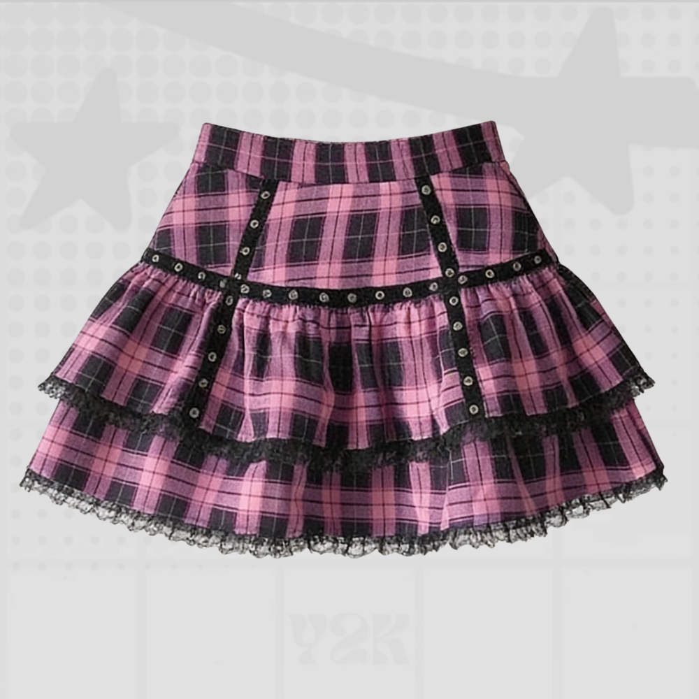 Y2K Plaid Skirt