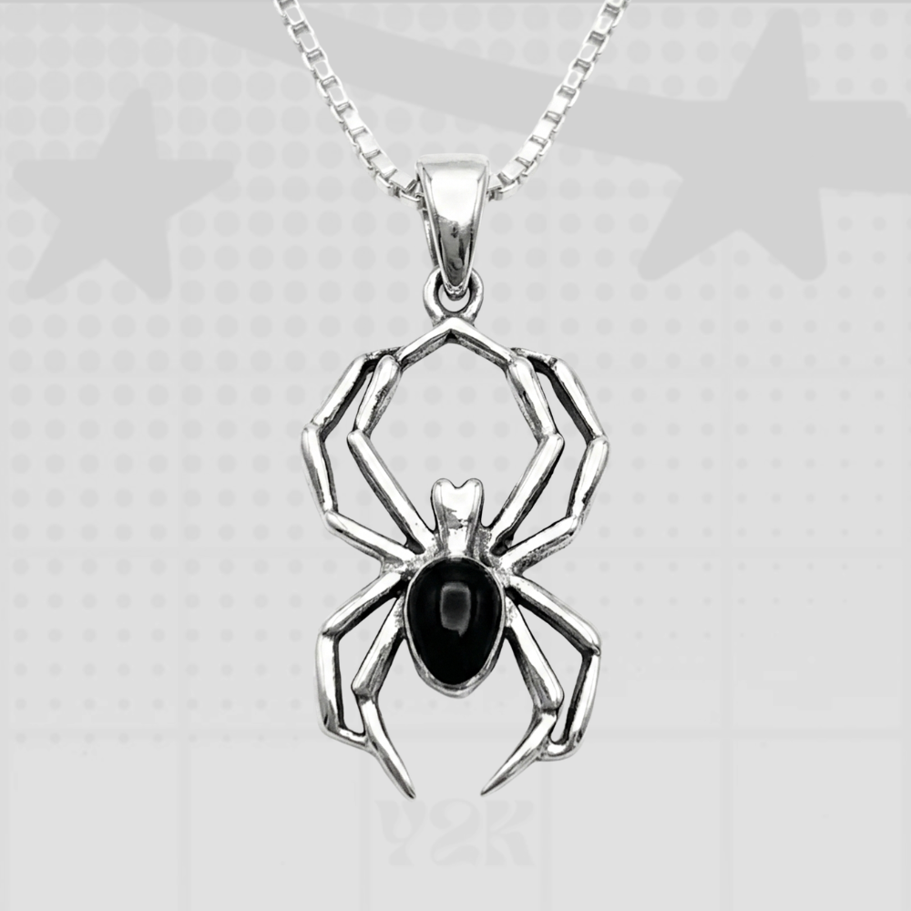Spider Pendant Y2K Necklace