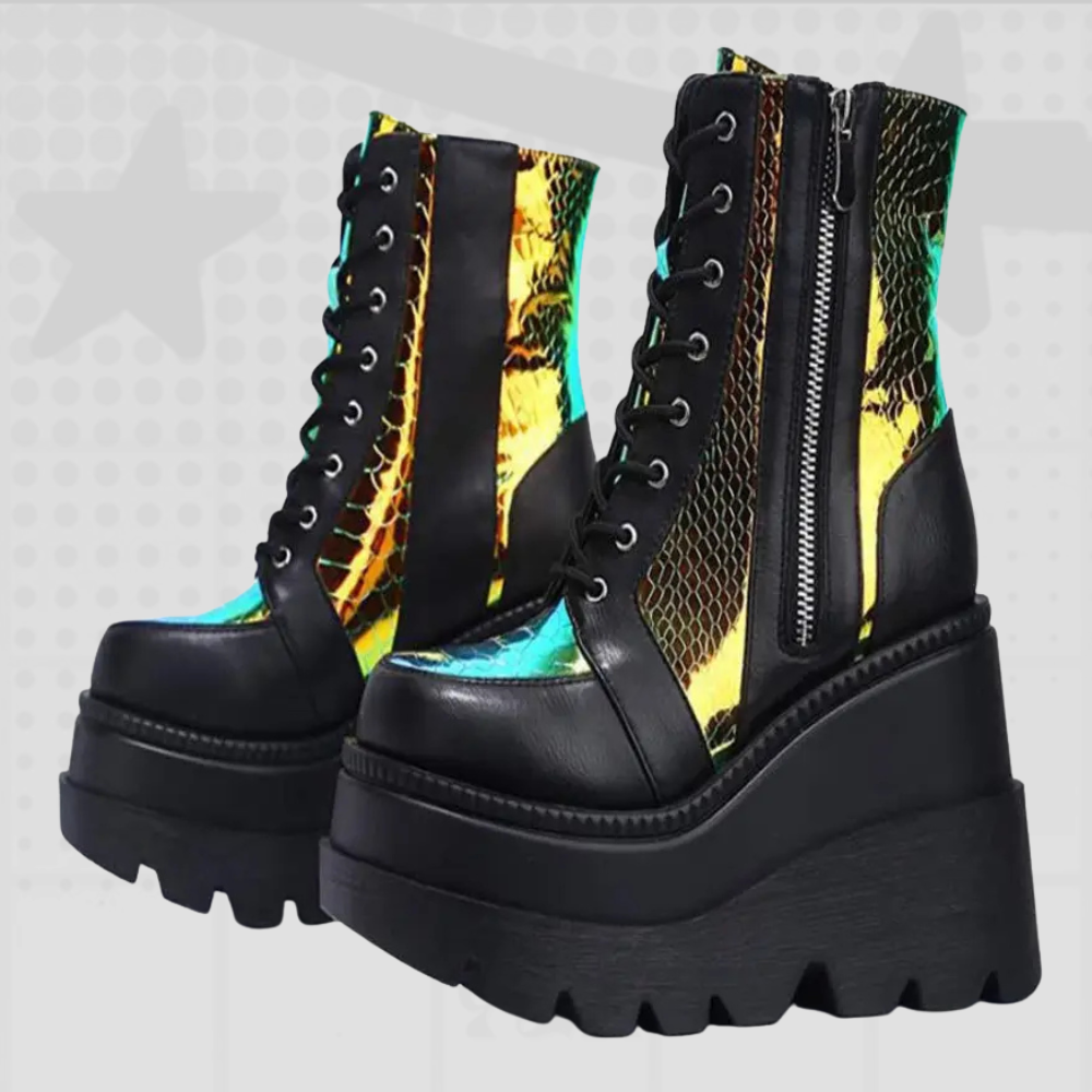 Y2K Designer Plateform Boots