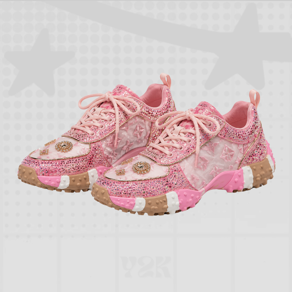 Y2K Rhinestone Sneakers