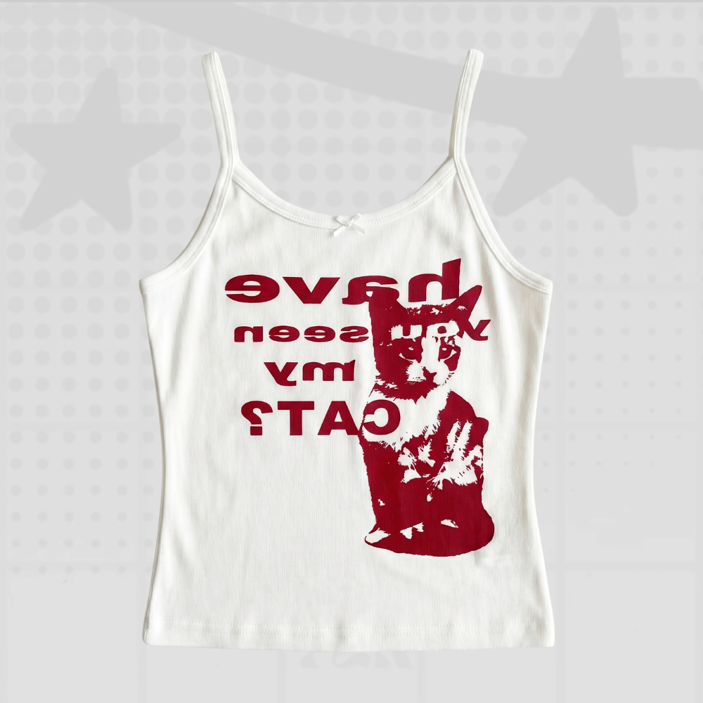 Y2k Vintage Sleeveless Tank Top