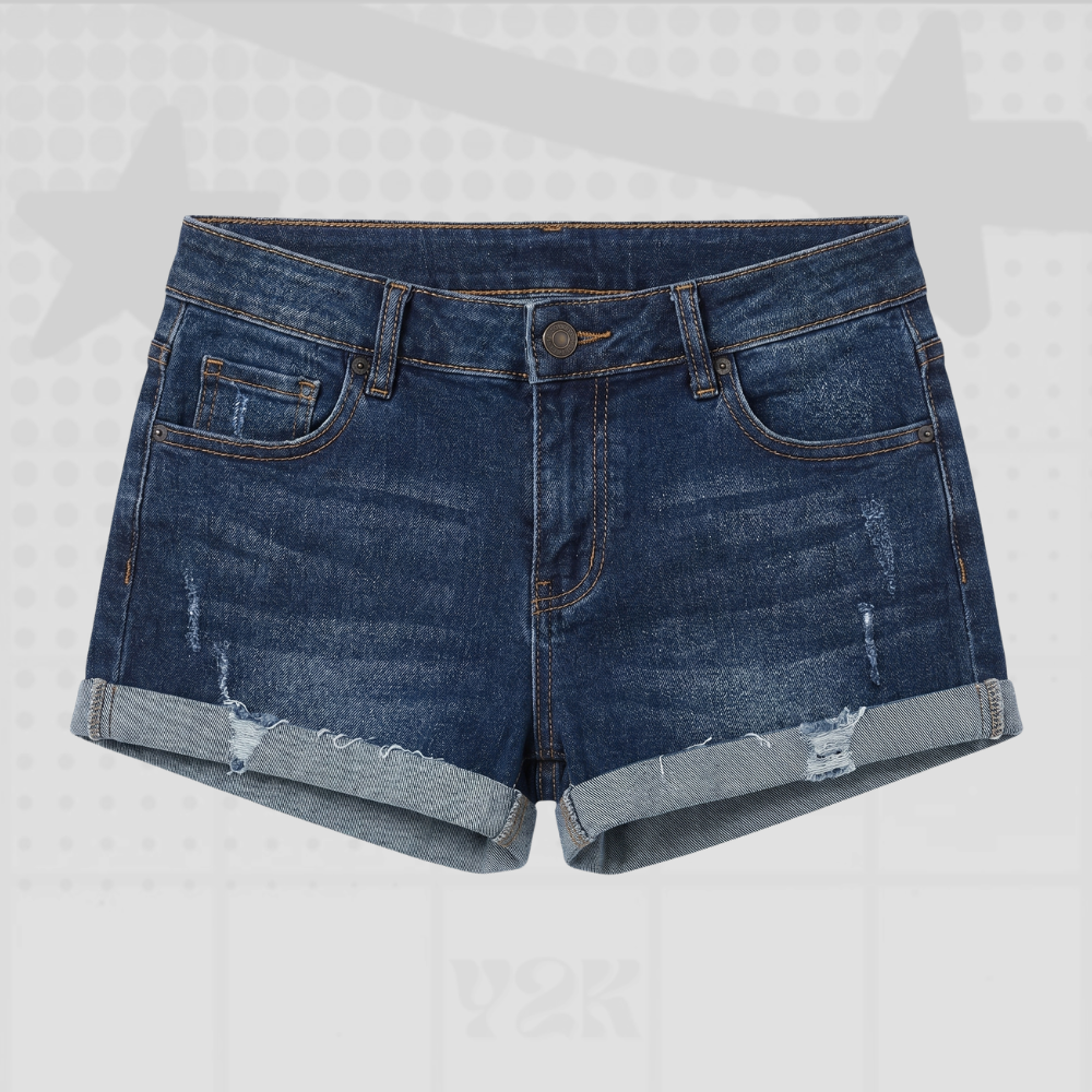 Y2K Low Rise Denim Shorts