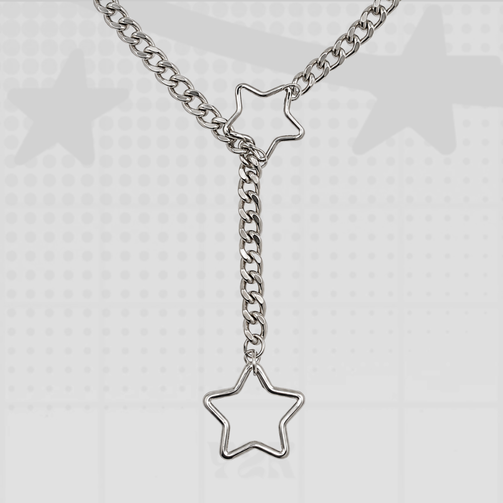 Y2K Star Chain Necklace