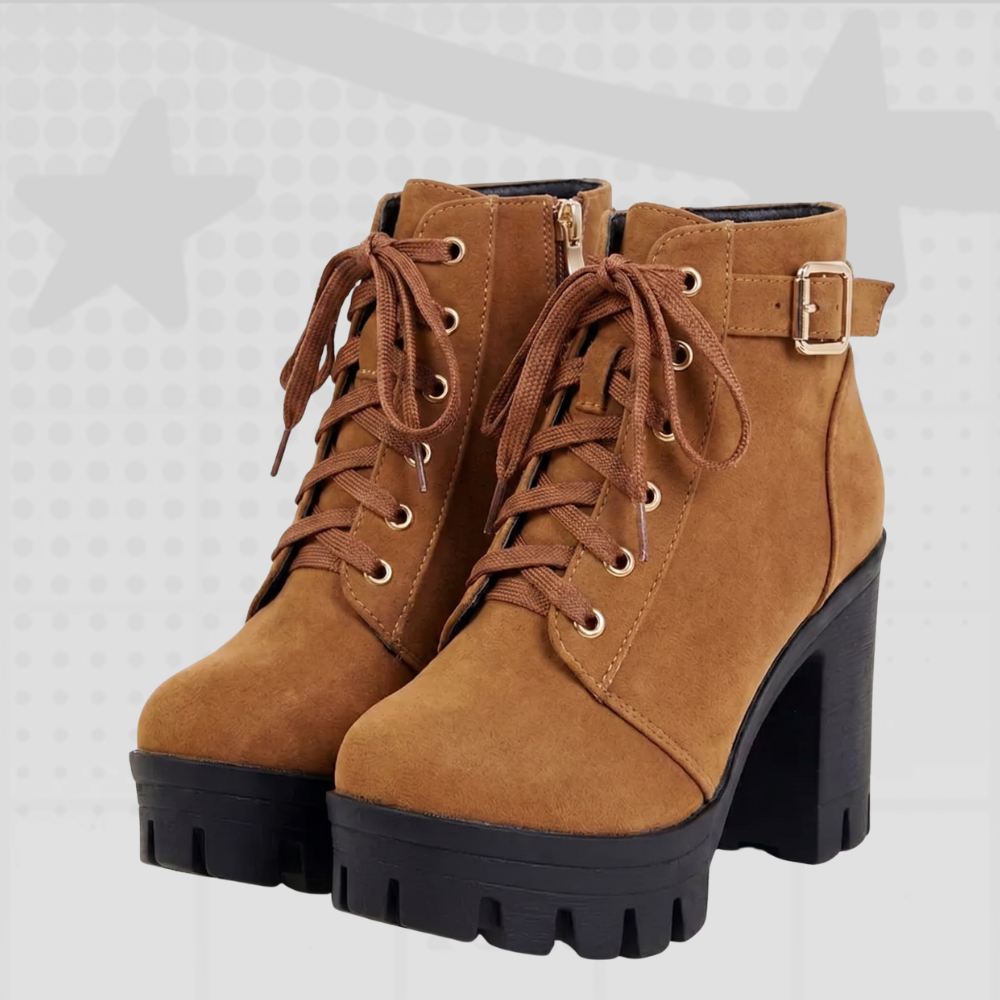 Zipper Y2K Lace Up Boots