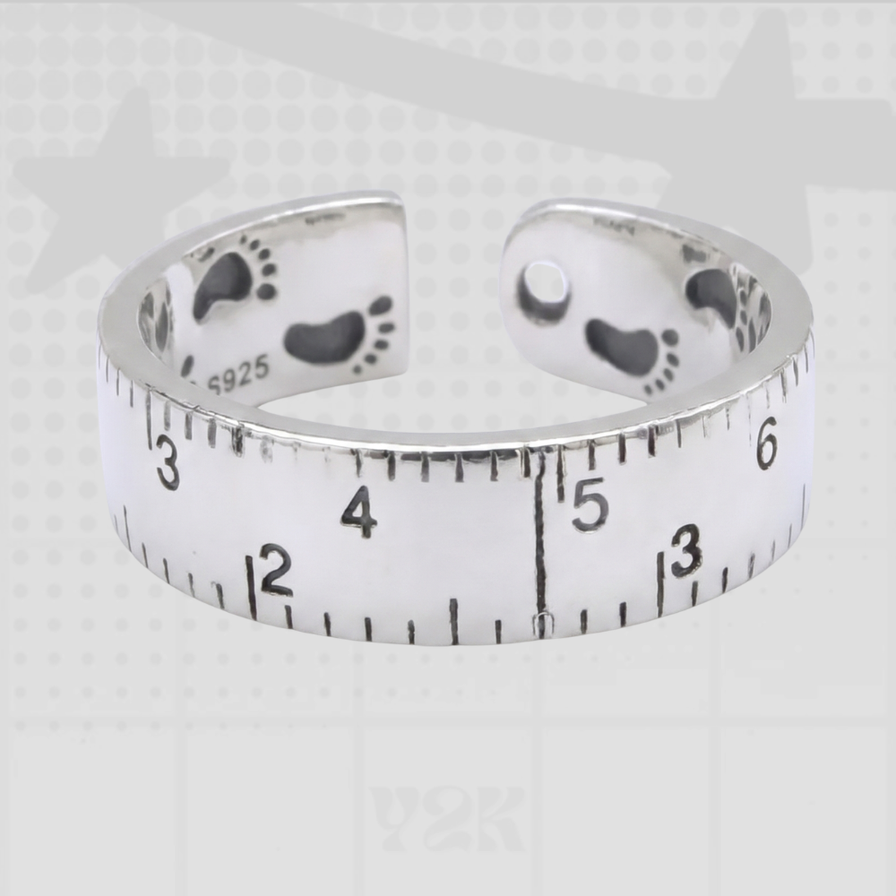 Y2K Measuring Tape Ring