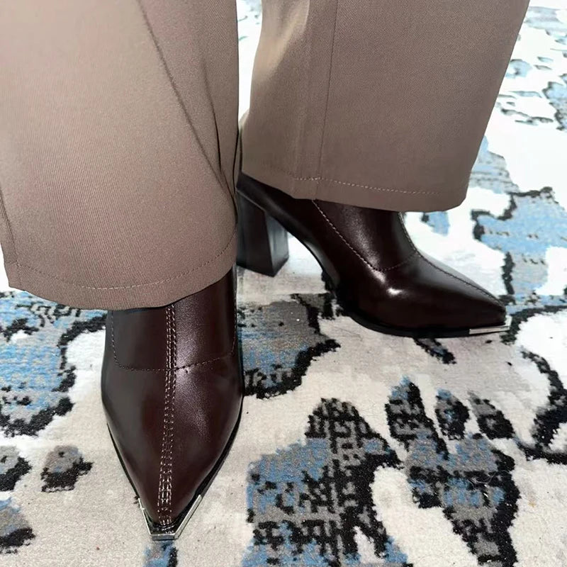 Y2K Pointed Ankle Boots