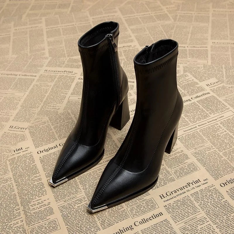 Y2K Pointed Ankle Boots
