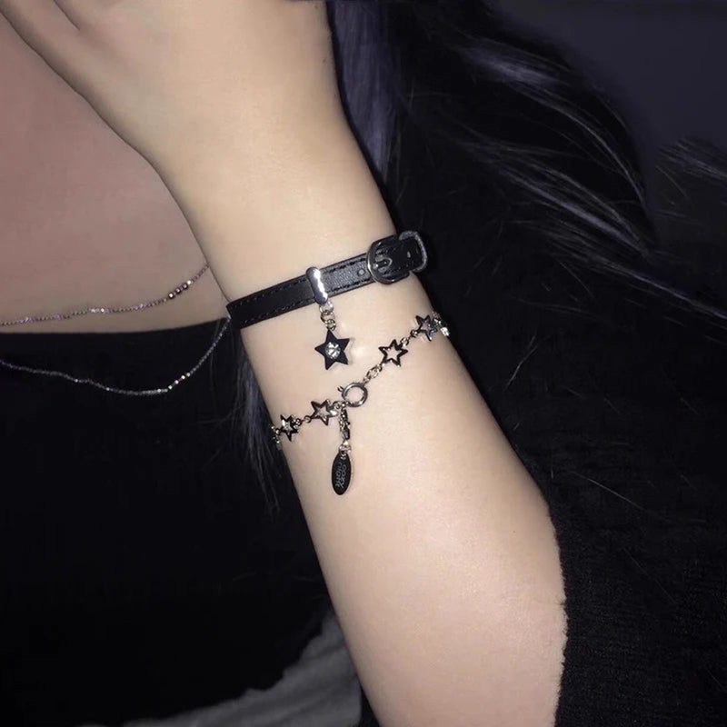 Star Charm Belt Buckle Bracelet