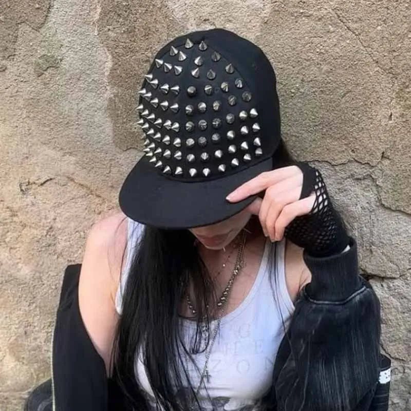 Y2K Studded Snapback Cap