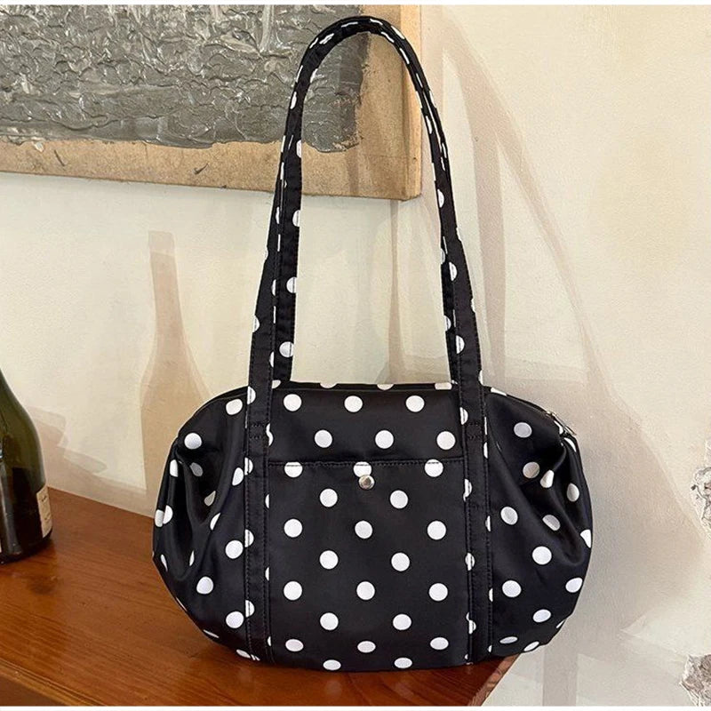 Y2K Polka Dot Shoulder Bag