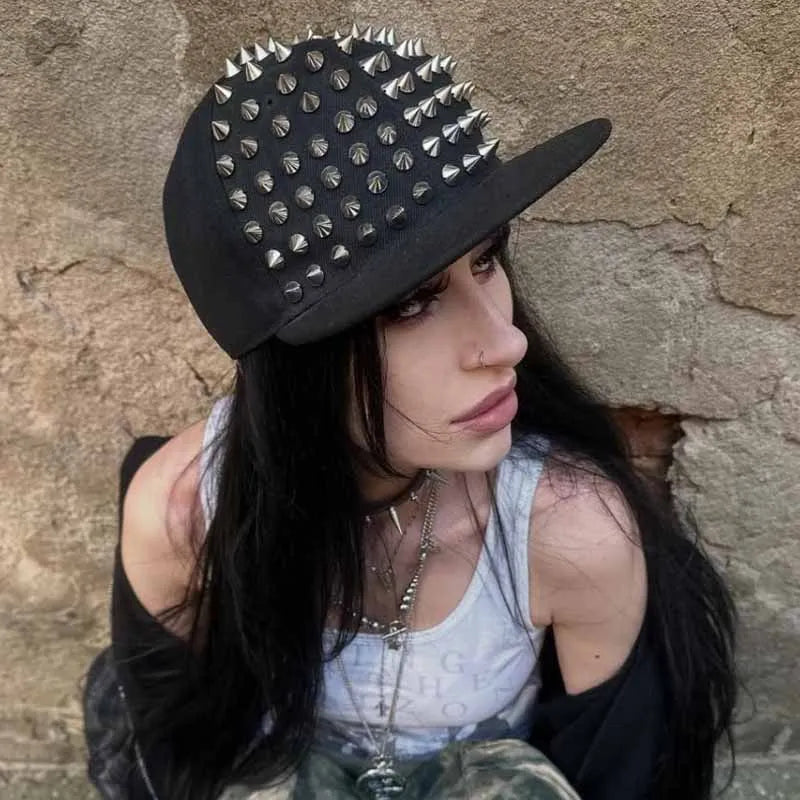 Y2K Studded Snapback Cap