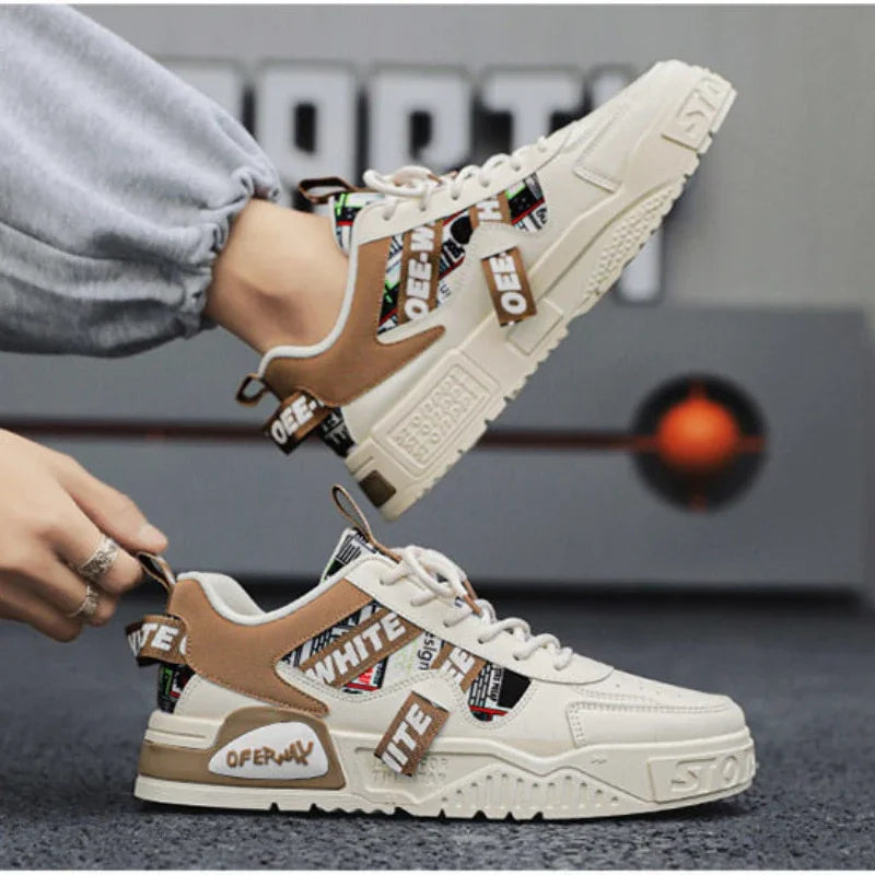 Y2K Fashion Leather Sneakers