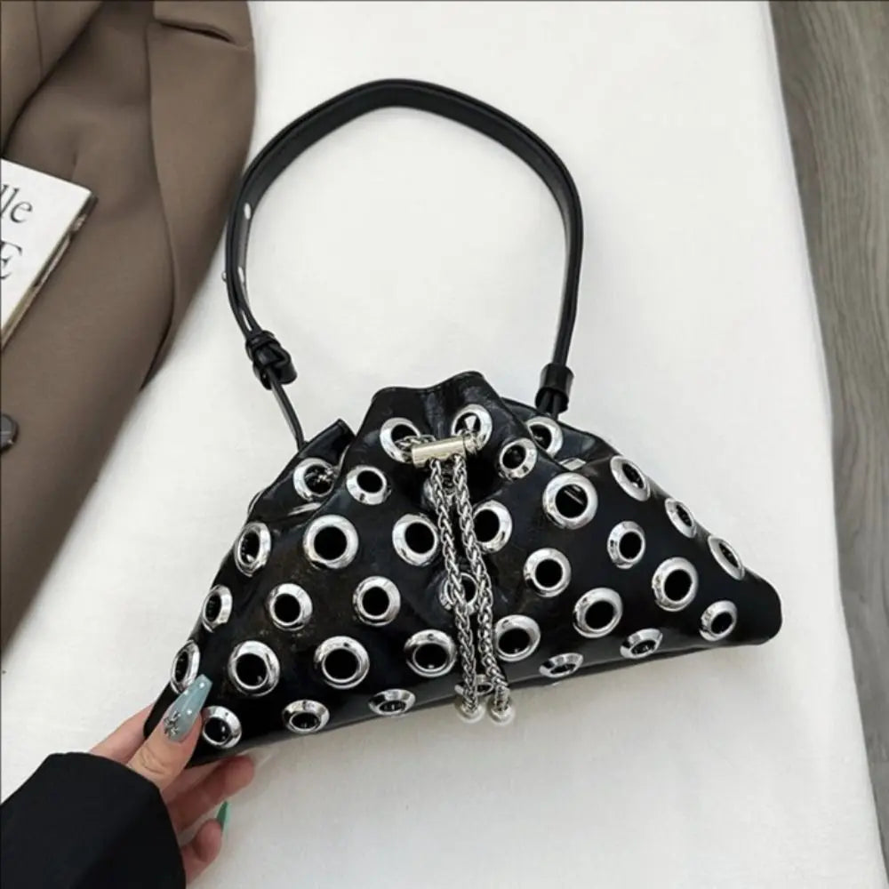 Y2K Eyelet Shoulder Bag