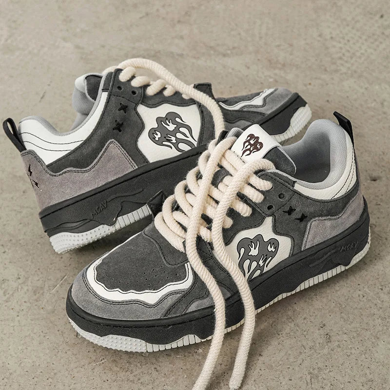 Y2K Gray Womens Sneakers