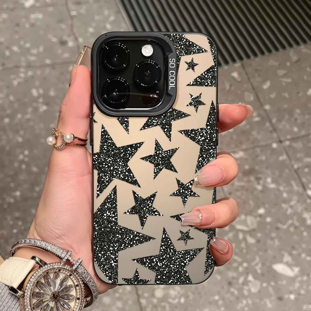 Y2K Star Glitter Phone Case