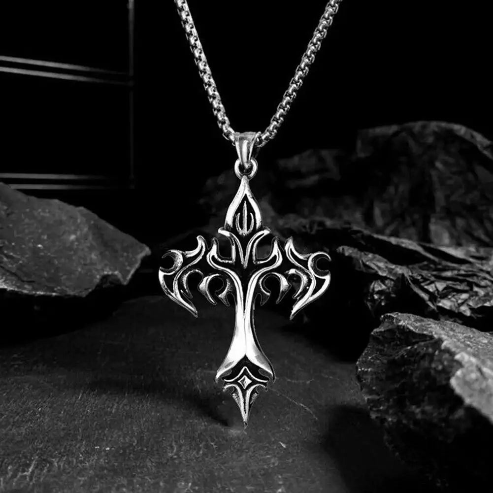 Y2K Cross Pendant Necklace