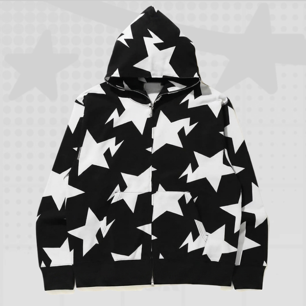 Star Y2K Full Zip Hoodie