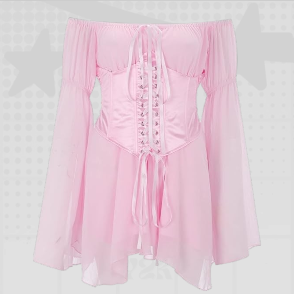 Y2K Off Shoulder Mini Dress