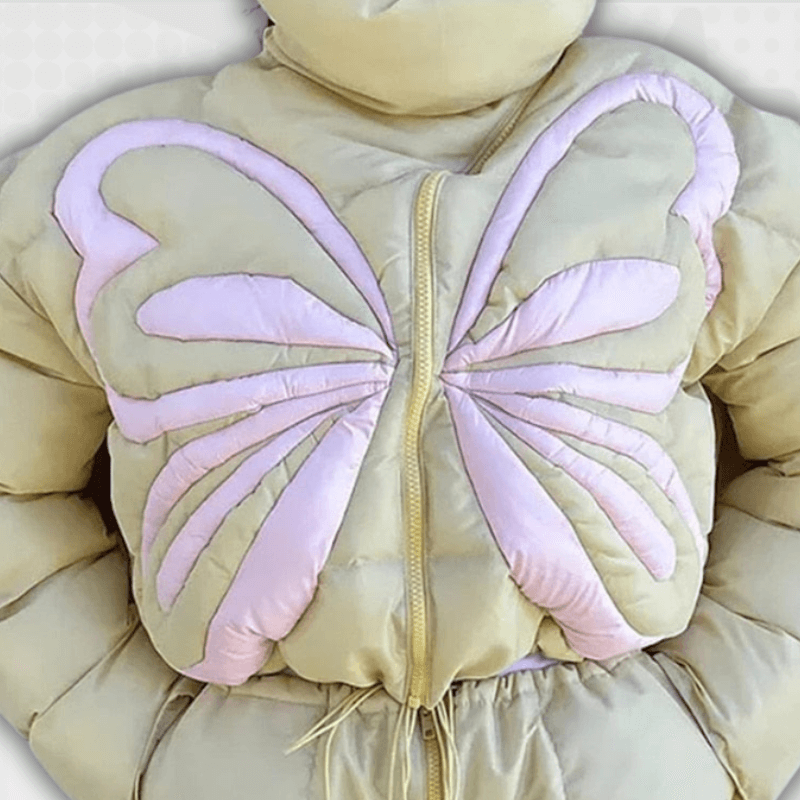 Butterfly Y2K Puffer Jacket