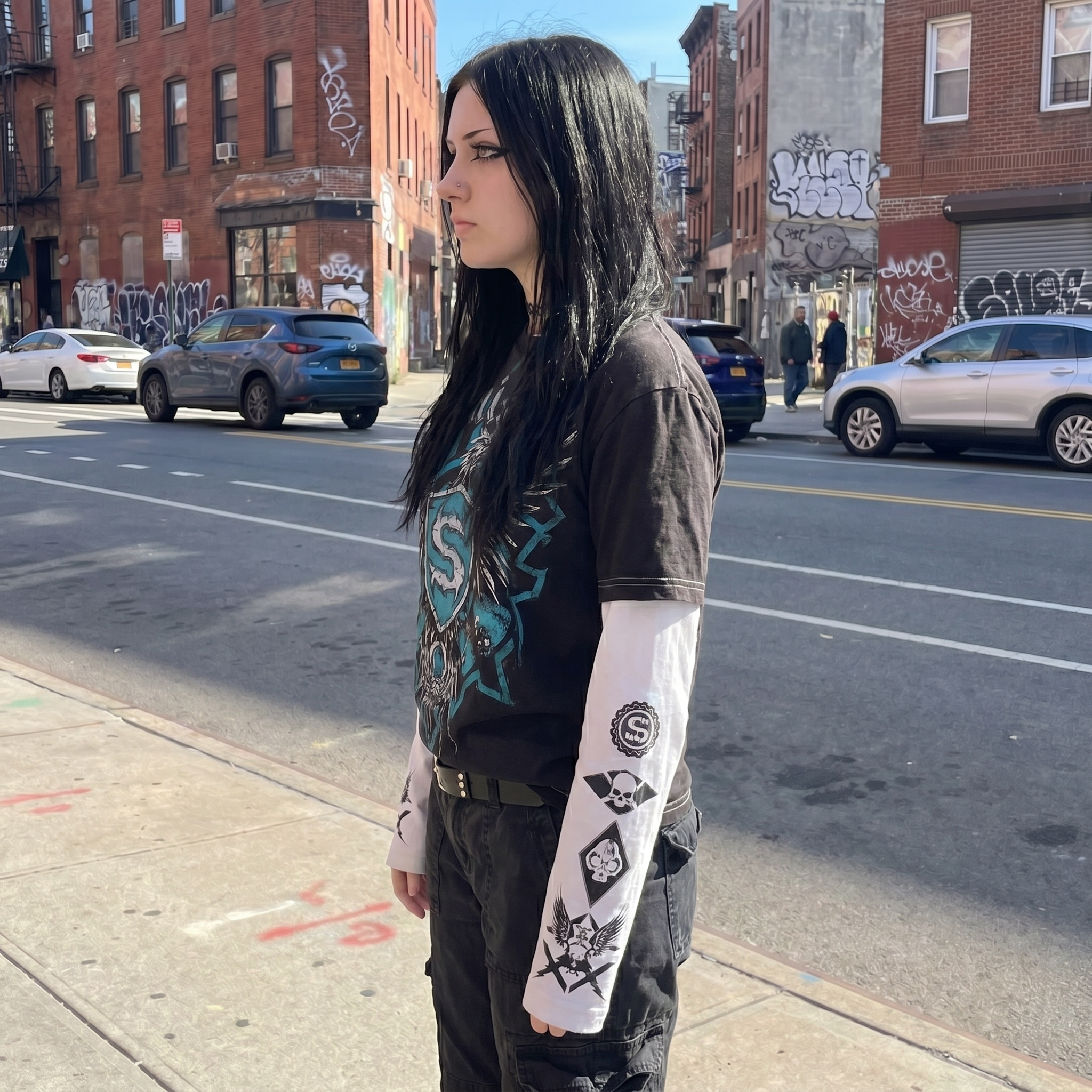 Grunge Y2K Long Sleeve Shirt