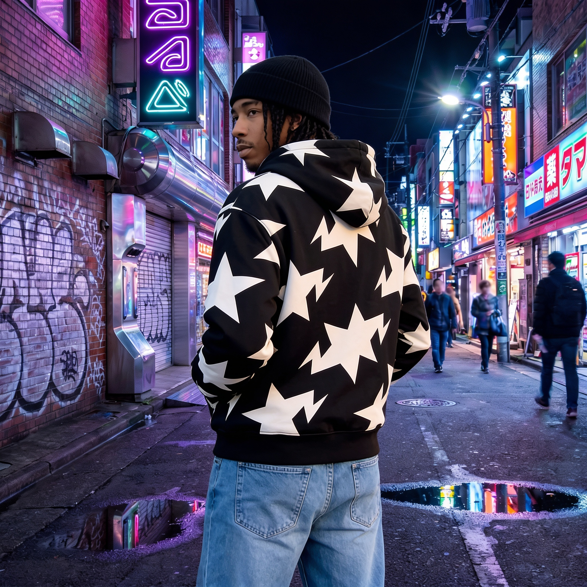 Star Y2K Full Zip Hoodie