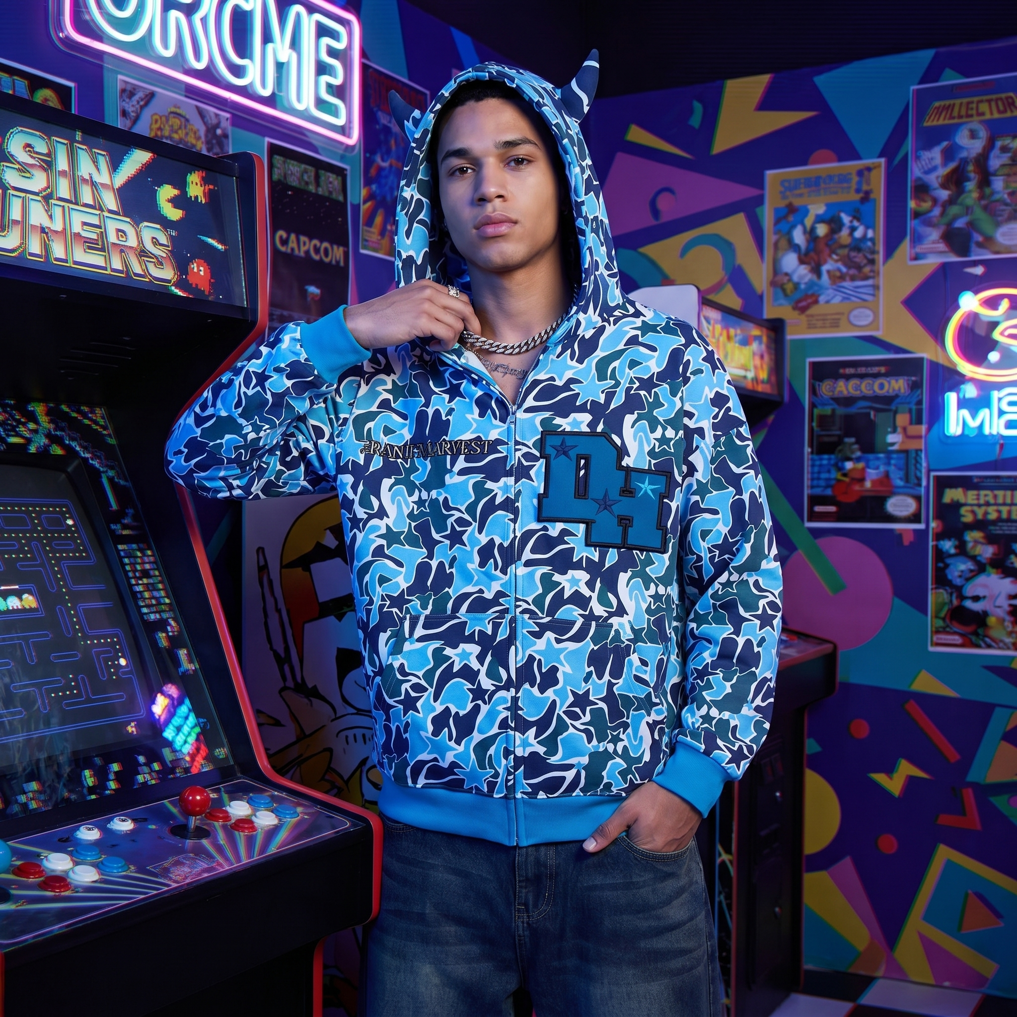 Y2K Demon Star Hoodie