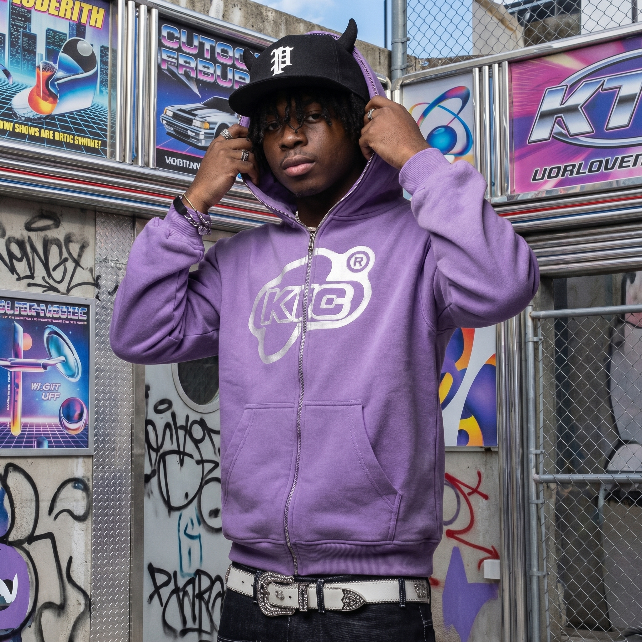 Men's Y2K Full Zip Hoodie